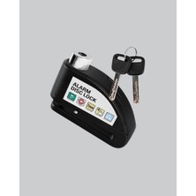 Zero Land Muratech Titreşim Sensörlü Alarmlı Motosiklet Disk Kilidi 14MM Çelik Çift Kilitleme