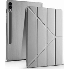 Asa Store Samsung Galaxy X510 Tab S9 Fe 11 Kılıf Kalemlikli Mars Tablet Kılıfı - Koyu Gri