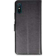 Asa Store Xiaomi Redmi 9A Kılıf Trend S Plus Kapaklı Kılıf - Siyah