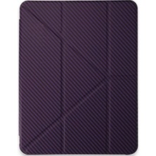Asa Store Ipad Pro 11 (2024) Kılıf Color Karbon Tablet Kılıfı - Derin Mor