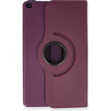 Asa Store Samsung Galaxy T290 Tab A 8 Kılıf 360 Tablet Deri Kılıf - Mürdüm