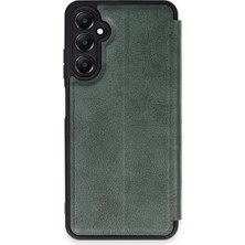 Asa Store Samsung Galaxy A15 4g Kılıf Flip Cover - Koyu Yeşil