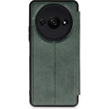 Asa Store Xiaomi Redmi A3 4g Kılıf Flip Cover - Koyu Yeşil