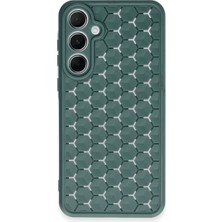 Asa Store Samsung Galaxy A55 5g Kılıf Petek Silikon Kapak - Koyu Yeşil