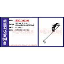 Bescher Muratech Ön Cam Silecek Mekanizmasi Motorsuz M131 Dkş