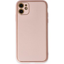 Asa Store Iphone 12 Kılıf Coco Deri Silikon Kapak - Pudra