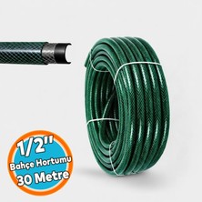 Nzb Dayanıklı 3 Katlı Sağlam Klasik Bahçe Çeşme Hortumu Su Sulama Yıkama Hortum 12.5 mm 1/2" (30 Metre)