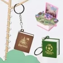 Pileli Store Pilelistore- Kitap Şeklinde 3D Anahtarlık