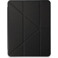 Asa Store Ipad Pro 13 (2024) Kılıf Color Karbon Tablet Kılıfı - Siyah