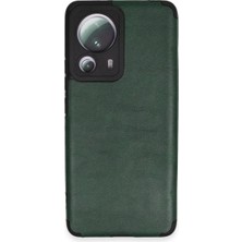 Asa Store Xiaomi Mi 13 Lite Kılıf Loop Deri Silikon - Yeşil