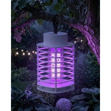 Pileli Store Şarjlı Elektrikli Sivrisinek Öldürücü Uv Işık Sessiz Çalışan Masaüstü ve Asılabilir Tasarım