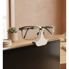 Noveria Tech Universal Monitör Üstü Gözlük Tutucu | Ekran Üstü Pratik Gözlük Standı