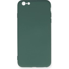 Asa Store Iphone 6 Plus Kılıf Nano Içi Kadife Silikon - Koyu Yeşil