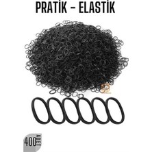 Senka Turk Pratik Saç Lastik Toka 400 Adet Si̇yah