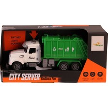 Limon Oyuncak C-007A Pilli Işıklı Çöp Arabası