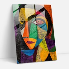 Popcasso Mannerizm Modern Sanat Canlı Renkler Cam Tablo