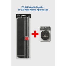 ZT-510 Sürgülü Giyotin + ZT-370 Köşe Kesme Aparatı Seti