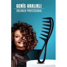 Senka Turk Geniş Dişli Stil Tarağı Karbon Solingen Professional