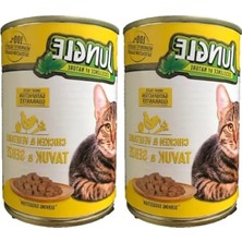 MarkEntegra Tavuklu ve Sebzeli Kedi Konservesi, 415 G (2 Paket)