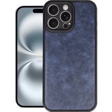 Asa Store Iphone 16 Pro Kılıf Aras Deri Kapak - Lacivert