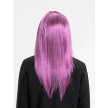 Asa Store Rose Pembe Renk Düz Kesim Uzun Parti Peruğu Takma Saç