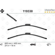 Valeo Muratech Ön Silecek Süpürge Takimi Peugeot P301 Citroen C Elysee 12- C3 Picasso 10-17 Ds3 10-15 Renault Clio Iii 09 05-Talia 00-Fluence 09- Swf 600 400 Muz Tip