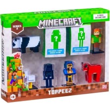 Neco Toys PMI/MC22270 Minecraft 3D Toppeez 8li Deluxe Figür Seti Seri 2 Asorti