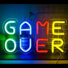 Pileli Store Game Over Yazılı Neon LED Mz-N3