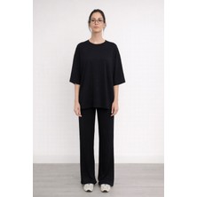 Iperia Modal Kumaş Ikili Eşofman Takımı Siyah