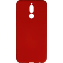 Asa Store Huawei Mate 10 Lite Kılıf Nano Içi Kadife Silikon - Kırmızı