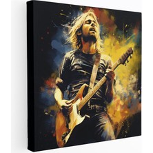 Popcasso Kurt Cobain Temalı Cam Tablo - Grunge Sanatı