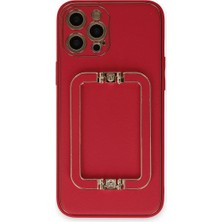Asa Store Iphone 12 Pro Max Kılıf Coco Elit Kapak - Kırmızı