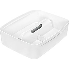 SHC4200 Leitz Mybox Kulplu Geniş Düzenleme Aparatı, Plastik, Beyaz, 53220001