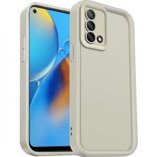 Asa Store Oppo A74 4g Kılıf Viera Silikon - Krem