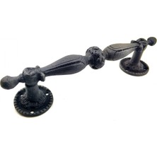 Asa Store Antika Tarz Dekoratif Pirinç Sütun Çekme Kapı Kolu - 219X49 Mm, Oksit