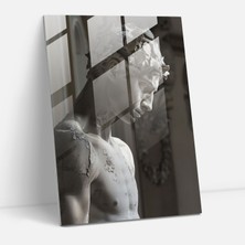 Popcasso Raffaello Sanzio'nun Heykelleri Yeniden Düşünülmüş Temperli Cam Tablo - Modern Sanat Teması