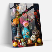 Popcasso Frida Kahlo Tarzı Cam Duvar Tablosu - Frida Kahlo Eserleri ile Ev Dekorasyonu