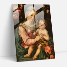 Popcasso Raffaello Sanzio Temalı Cam Tablo - Aşk ve Uyumu Temsil Eden Görsel