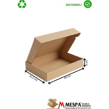 Meşpa Ambalaj 49 x 31.5 x 8 cm Kargo Kutusu 25 Adet – Karton Ürün Gönderim ve Paketleme Kutusu