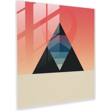 Popcasso Geometrik Tasarım Cam Tablo - Pink Floyd Temalı Duvar Tablosu Disografi