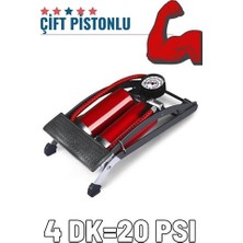 Senka Turk Ayaktan Çift Pistonlu Lastik Şişirme Pompası