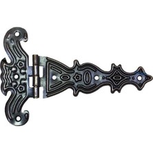 Pileli Store Pilelistore Dekoratif, Sac Tek Kuyruklu Menteşe - 40X68 Mm, Küçük, Eskitme, 100 Adet