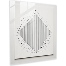 Popcasso Hoş Detaylı Geometrik Sanat Eseri Temperli Cam Tablo