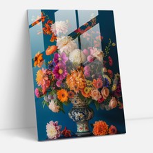 Popcasso Frida Kahlo Tarzı Cam Duvar Tablosu - Frida Kahlo Eserleri ile Dekoratif Cam Tablo