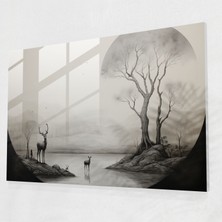 Popcasso Mitoloji Temalı Modern Sanat Cam Tablo Duvar Dekorasyonu