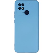 Asa Store Xiaomi Redmi 10C Kılıf Nano Içi Kadife Silikon - Mavi