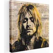 Popcasso Kurt Cobain'in El Yazısı Şarkı Sözleri Temperli Cam Tablo - Müzikal Temalar Dekoratif Cam Tablo