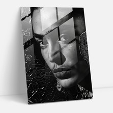 Popcasso Frida Kahlo Tarzı Cam Tablo Duvar Dekorasyonu - Frida Kahlo Eserleri ile Şık Duvar Aksesuarı