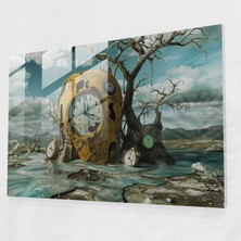 Popcasso Salvador Dali Temalı Cam Tablo - Modern Tarzda Dekoratif Cam Tablo