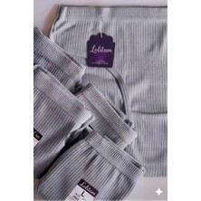 Lolitam Kadın Gri  Pamuklu Külot 4’lü Paket Günlük Konfor Slip